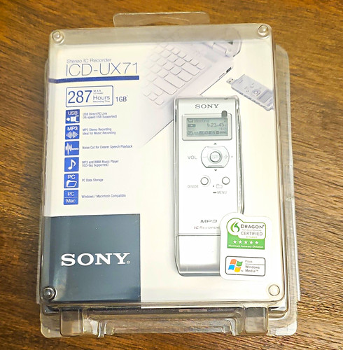 Sony icd ux71 - sony, registratore